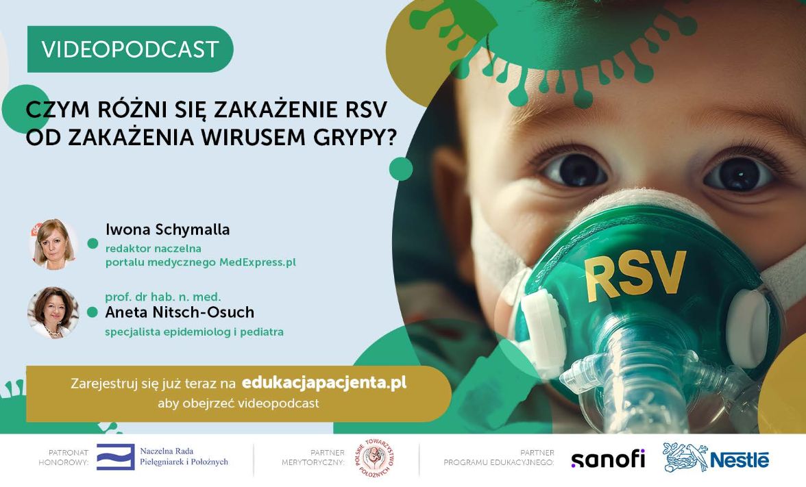 banner OIPiP poziom videopodcast Czym różni się zakażenie RSV od zakażenia wirusem grypy